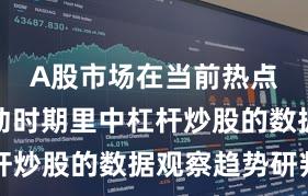 A股市场在当前热点快速轮动时期里中杠杆炒股的数据观察趋势研判